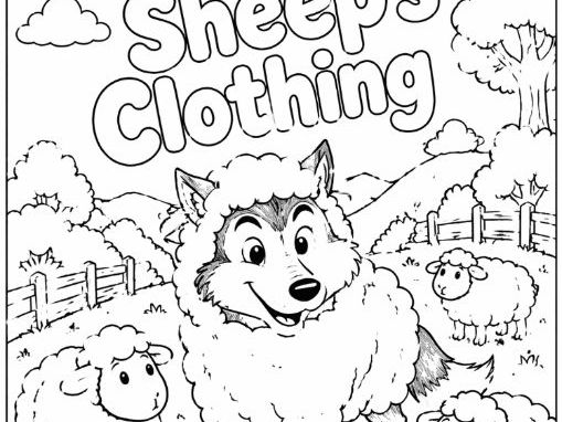 The Wolf in Sheep's Clothing Colouring Page- Aesop's Fables