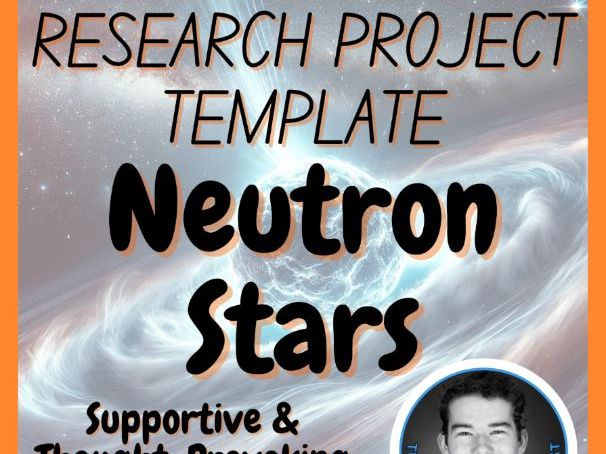 Neutron Stars | Space Science Research Project Template | Digital + Print