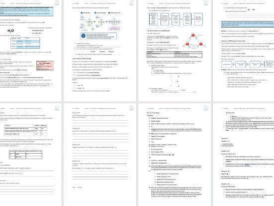 IB Biology: A1 Water; Worksheet 1 (1.1.1-1.1.4)
