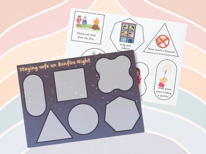 Bonfire Night - Staying Safe Cut and Stick