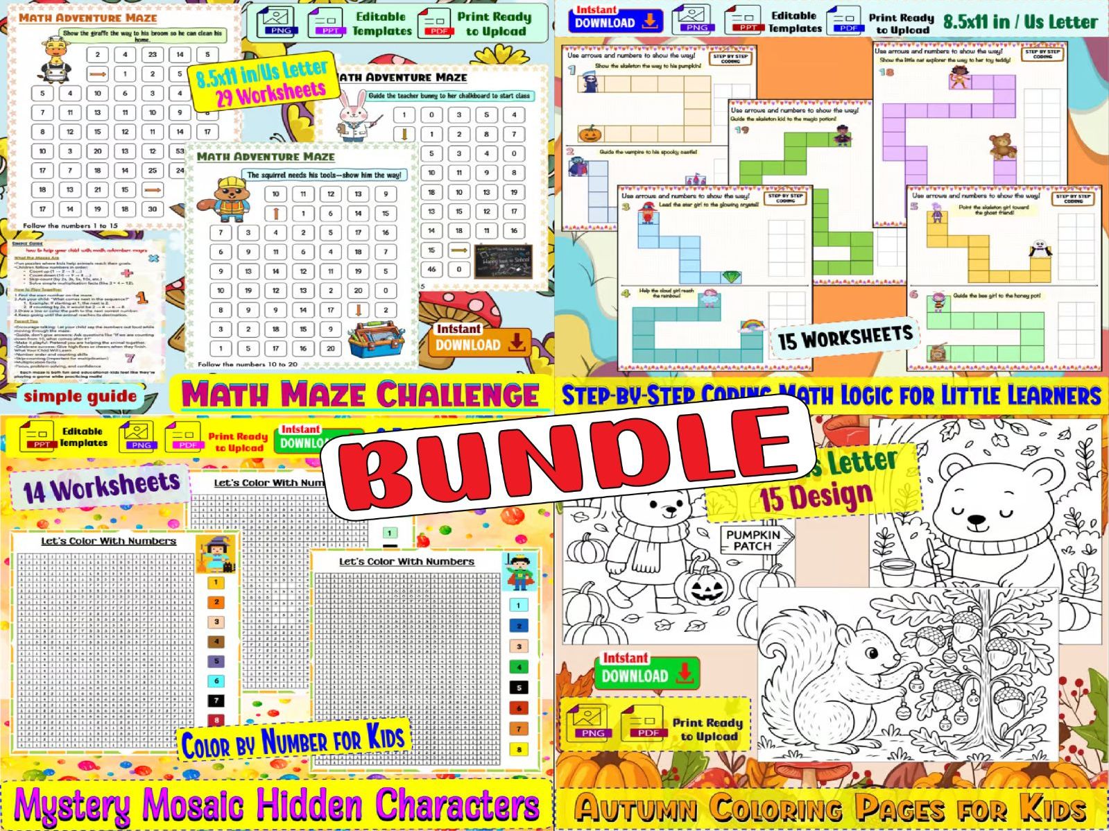 Think, Color & Solve! Brain Boost Activity Pack