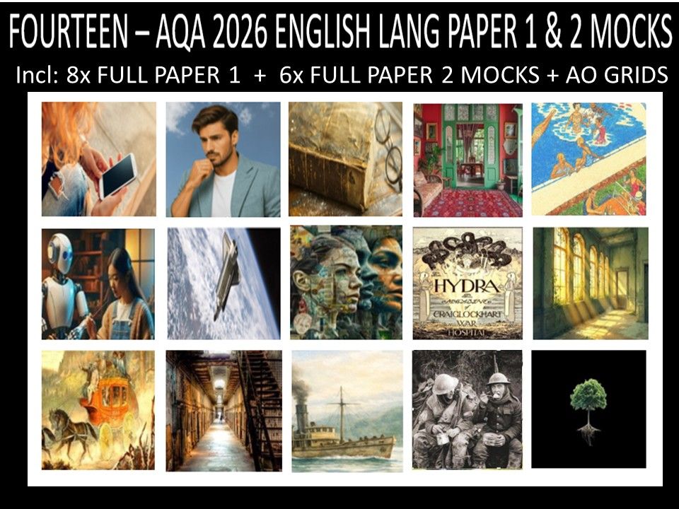 FOURTEEN - AQA PAPER 1 & 2 | 2026 FULL MOCKS | AO GRIDS