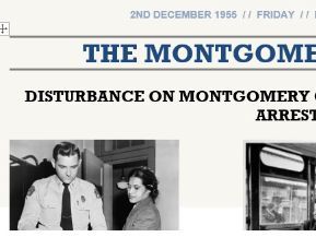 Rosa Parks Newspaper Template - Black History/Civil Rights