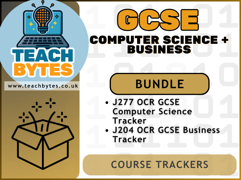 GCSE Computer Science + GCSE Business Course Trackers BUNDLE