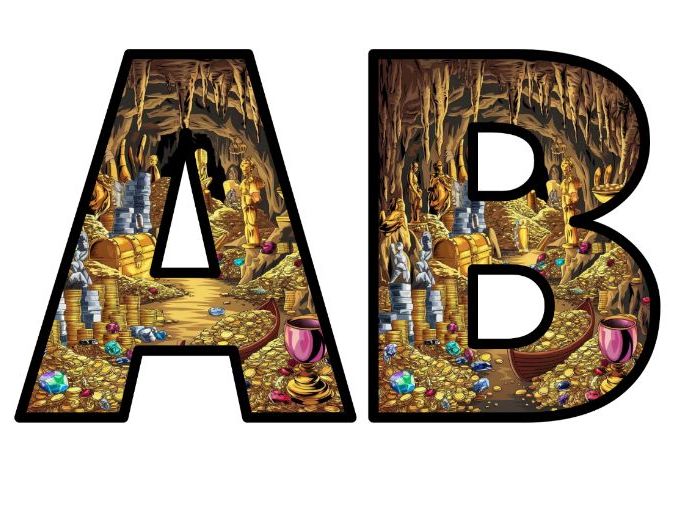 Ali Baba's Treasure Cave Display Letters