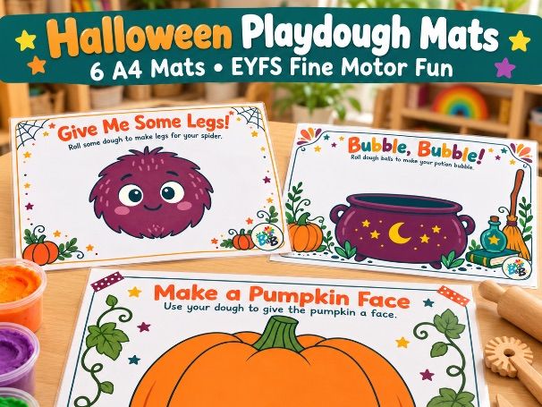 Halloween Playdough Mats