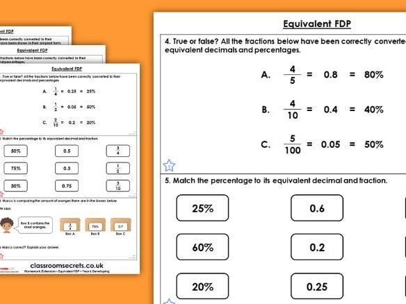Comparing fdp worksheet picture