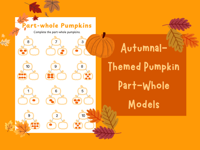 Pumpkin-Themed Part-Whole Model Activity