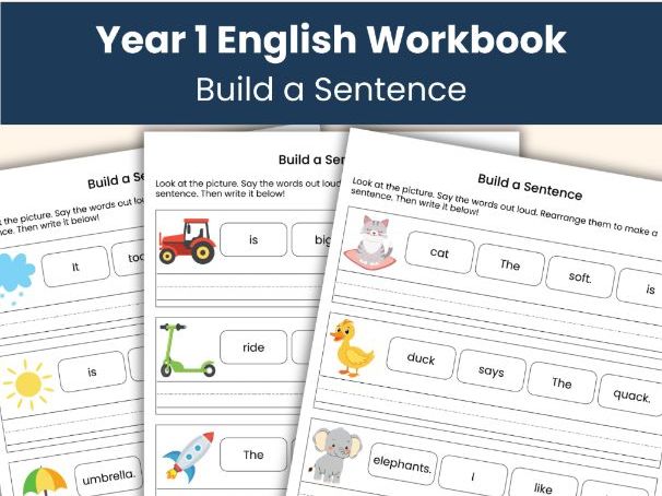 Build a Sentence Workbook | 80 Simple Sentences to Read and Write | Teaching Resource