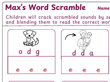 D Sound Phonics Worksheet (EYFS/KS1)