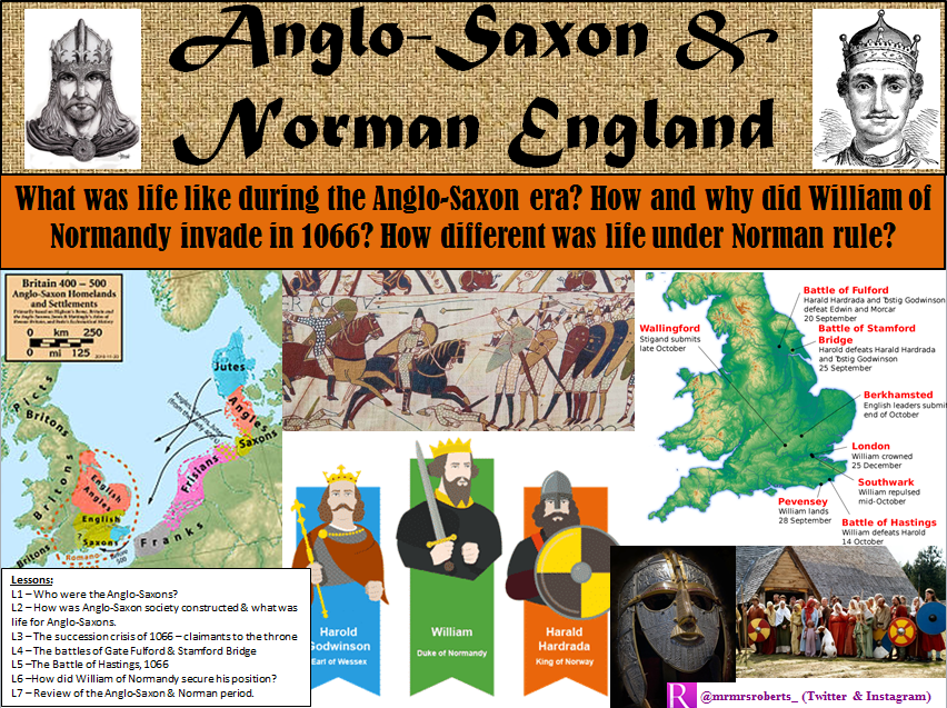 KS3 Anglo Saxon Norman England 8 Lessons SOW Activities KS3 Anglo Saxon Norman England 8 Lessons SOW Activities