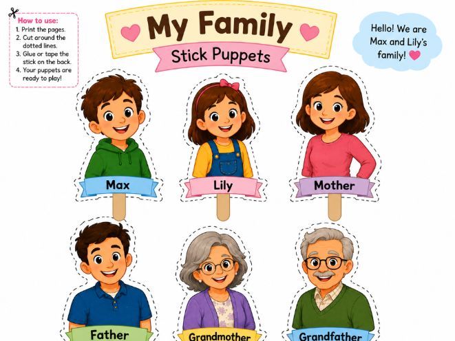 Family  Google Slides | Kindergarten | Games & Activities