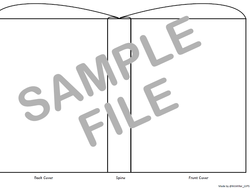 Book Cover Template A4 Printable - Reading Activity Sheet