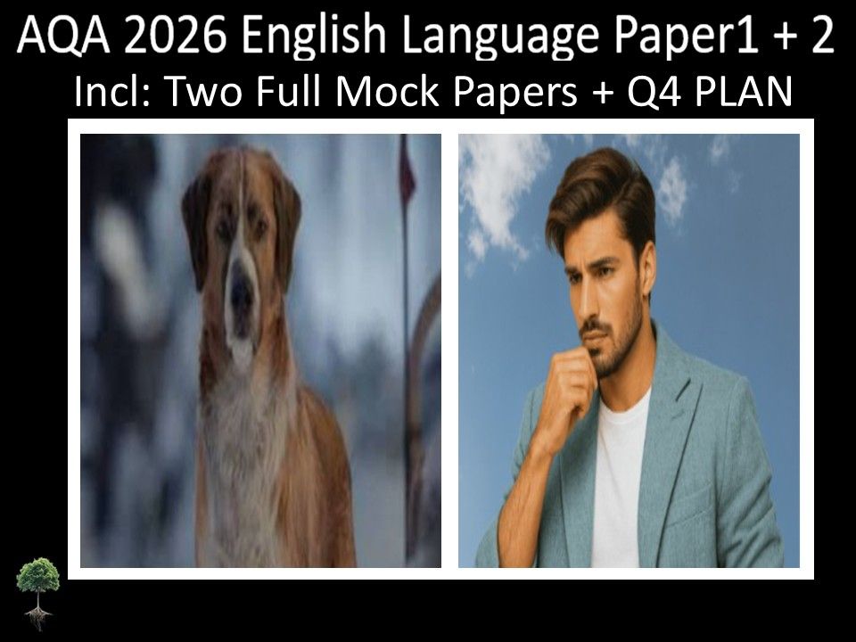 Two AQA 2026 GCSE English Language Paper 1 + 2 Mocks | Q4 Plan