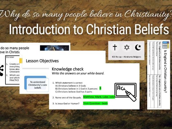 GCSE RE AQA – Why Do People Believe in Christianity? (Intro to Christian Beliefs)
