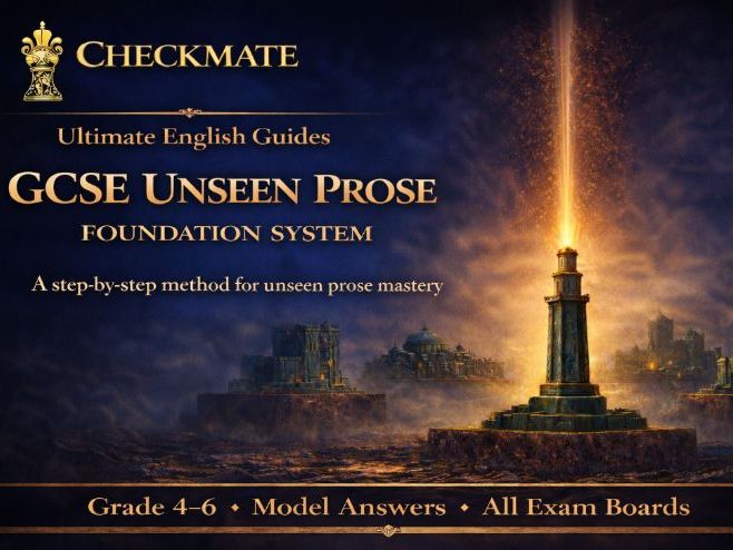 GCSE Unseen Prose Lesson Pack | Grade 4–6 | Model Answers & Writing Support