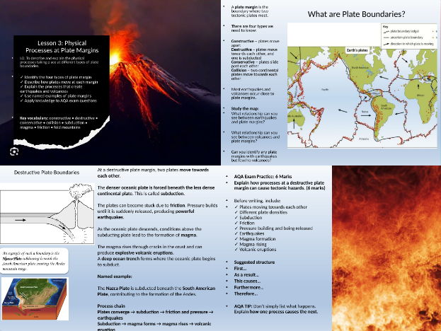 AQA Geography Lesson 3 Plate Boundaries