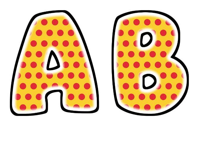 Pop Art Comic Glow Bubble Letters | Bulletin Board Letters | Classroom Display Pack