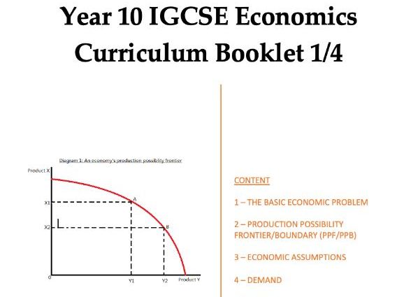 Year 10 IGCSE Economics Curriculum Booklet 1 (Edexcel)