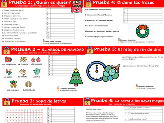 Juego de escape- La Navidad - Christmas escape room