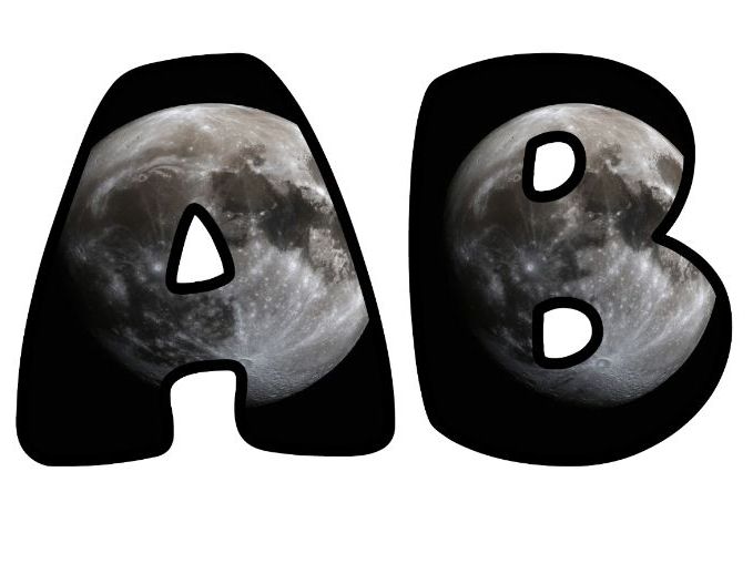 Planet Mercury Space Classroom Display | Lettering Set | Upper & Lowercase, 0-9 and Signs