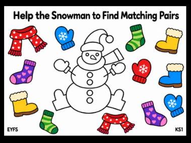 Help the Snowman to find Matching Pairs