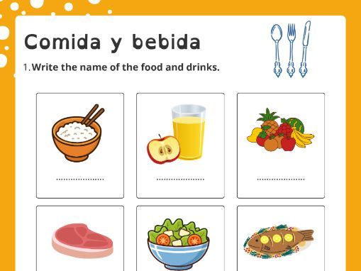 En el restaurante - Spanish Worksheets: Ordering in a Restaurant