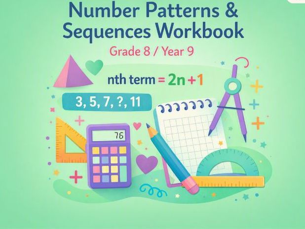 Linear Sequences & nth Term Workbook | Grade 8 / Year 9 Mathematics