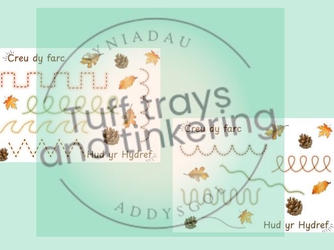 creu marc mark making hydref autumn Foundation phase Curriculum for Wales Early Years