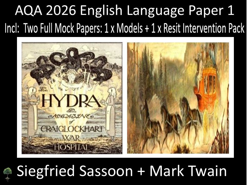 Two AQA 2026 English Language Paper 1 Mocks | Resit Intervention | Models