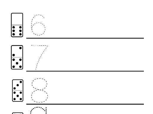 Number Formation Practice 1–10 – Count the Spots Worksheet