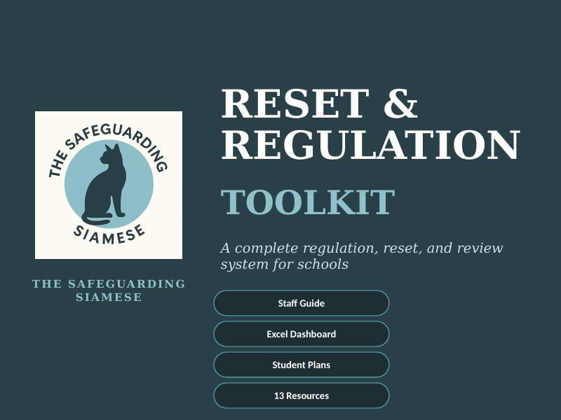 Reset & Regulation Toolkit  Reset Room Resources | DSL & Pastoral | Behaviour Support | 13 Resources