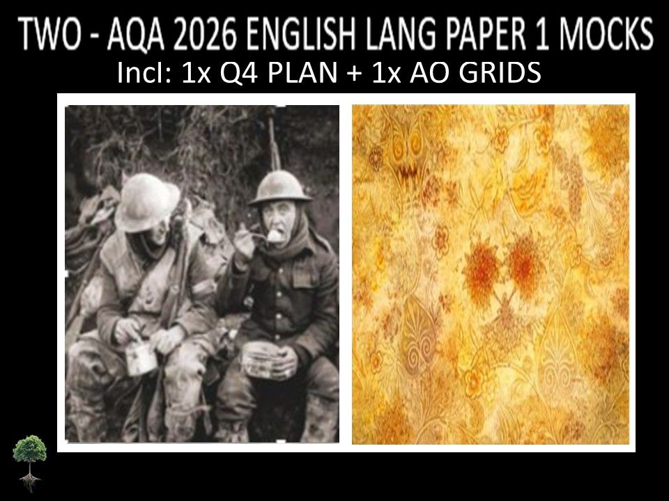 TWO - AQA PAPER 1 | 2026 FULL MOCKS | Q4 PLAN | AO GRIDS