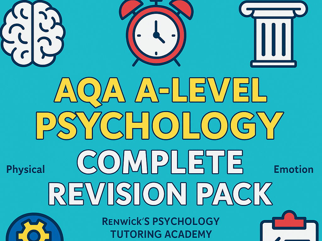 AQA A-Level Psychology Complete Revision and Exam Practice Pack