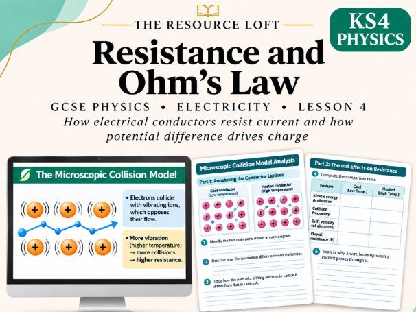 KS4 Physics | Resistance and Ohm's Law | PowerPoint & Differentiated Worksheets | AQA GCSE