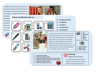 Pencil Case (German) - Complete Unit with Assessment & Mark Scheme (also suitable for cover lessons)