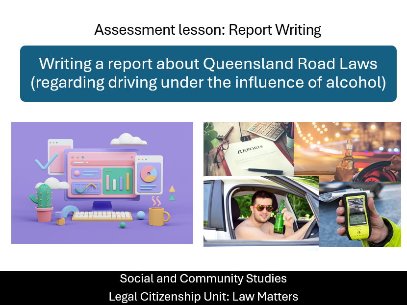 Social and Community Studies – Legal Citizenship – Report Writing and Scaffolding