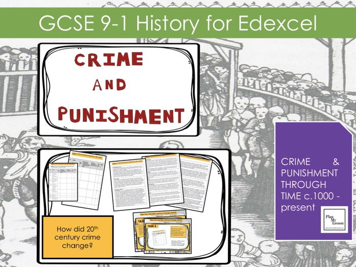 Edexcel GCSE History 9-1 Crime Punishment: Lesson 25 How did 20th century crime change?