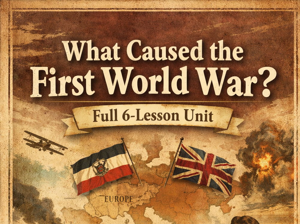 What caused the First World War? 6 lesson pack (PPT & Worksheet)