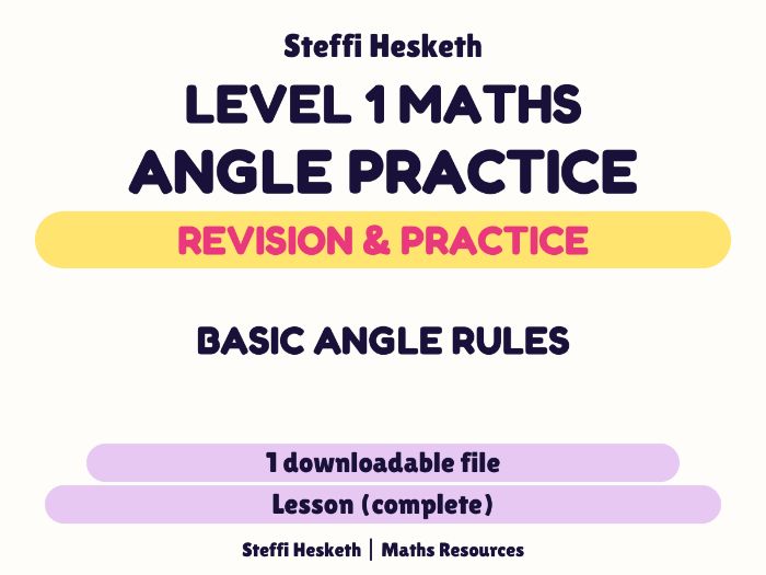 Basic Angle Rules For Level 1 Maths