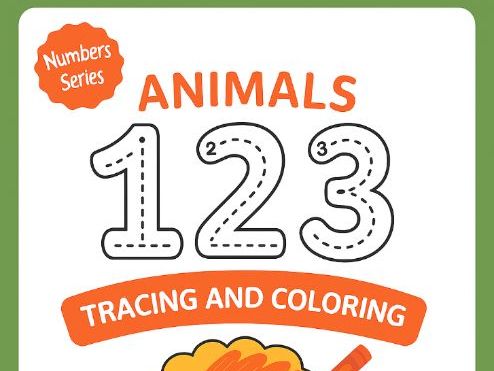 “Number Tracing & Animal Coloring 0–10 | EYFS Printable Worksheets”