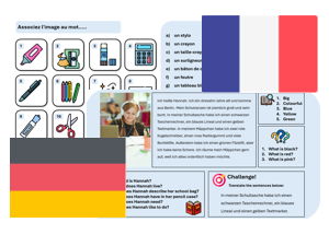 Pencil Case (French & German) – Teaching & Assessment Package