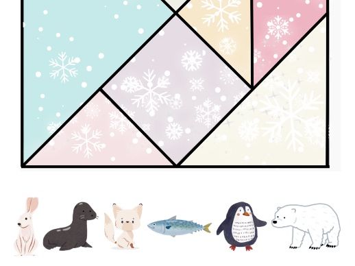 Winter animal Tangram