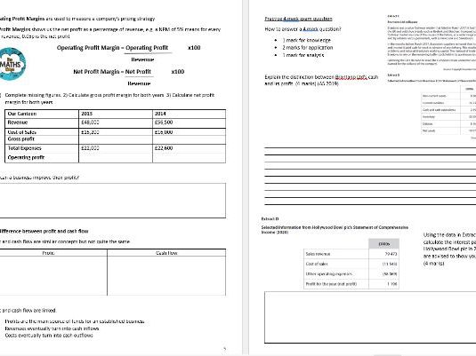 2.3 Managing finance booklet Edexcel A Level Business Studies
