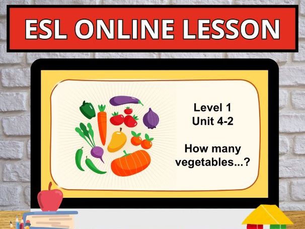 Online English Young Learners Curriculum U4.2 Vegetables. Digital Newcomer