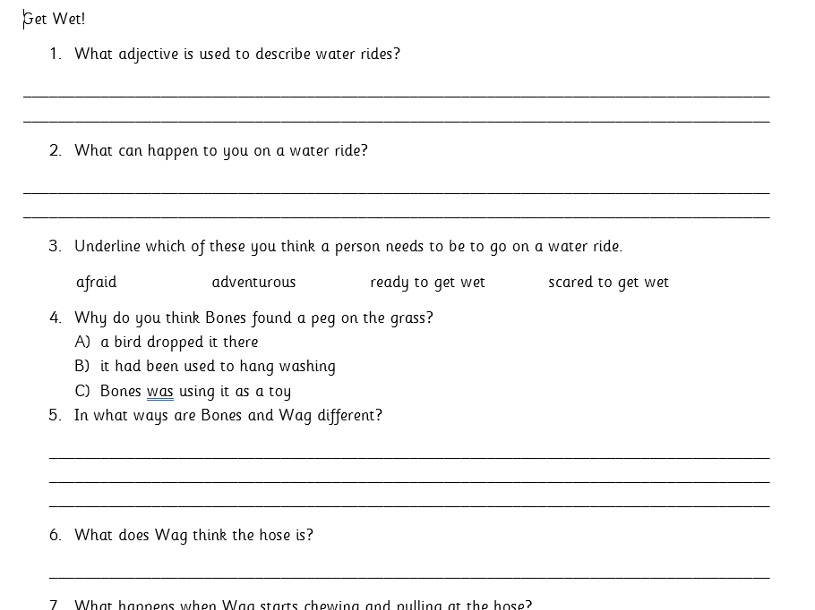 Get Wet - Rapid Readers