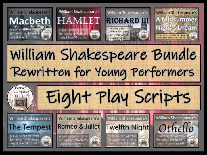 William Shakespeare Play Scripts Bundle | Eight Individual Play Scripts
