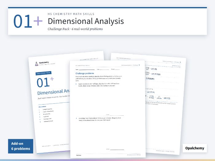 Dimensional Analysis Challenge Problems