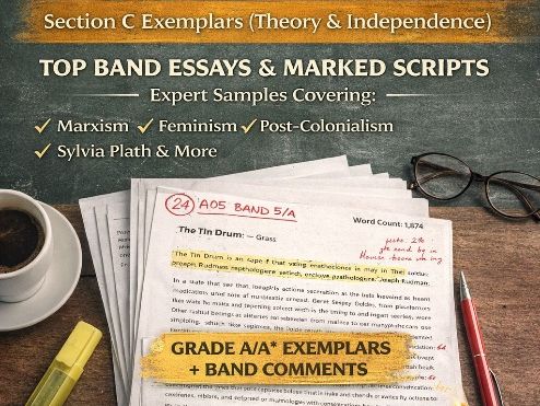 AQA A-Level English Literature B – Section C Exemplars (Theory & Independence) | Top Band Essays