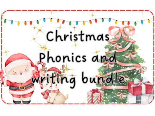 Christmas Phonics and writing provision bundle